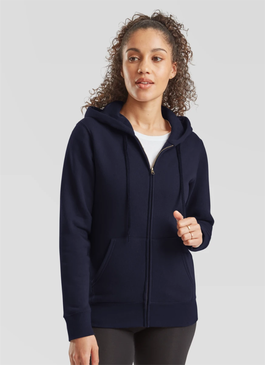 Fruit of the Loom Ladies Premium Hooded Sweat Jacket