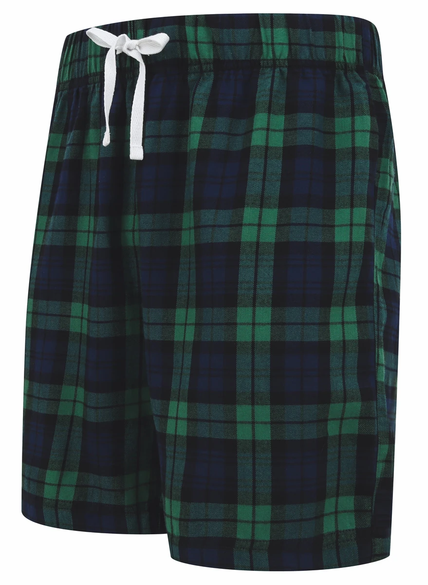 SkinniFit Mens Tartan Lounge Shorts