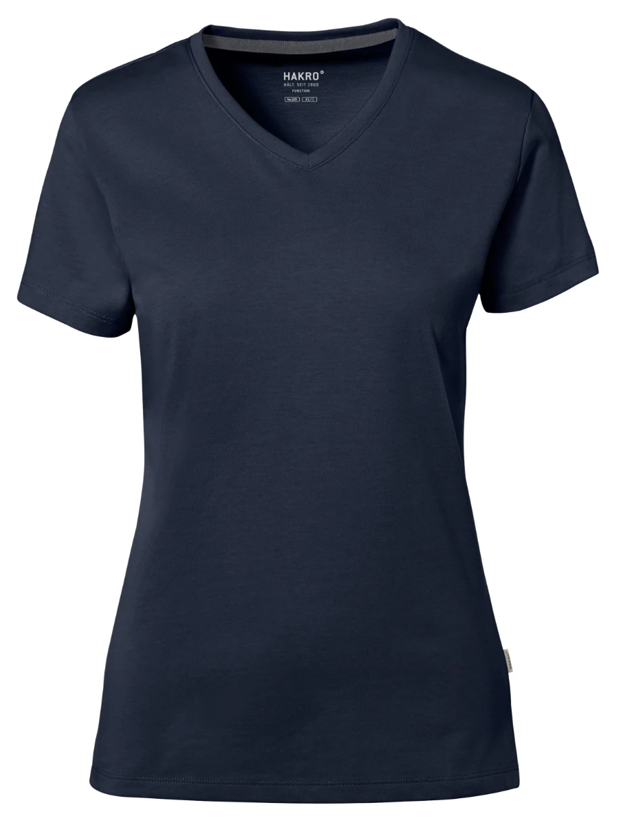 Hakro Ladies Cotton Tec V-Shirt
