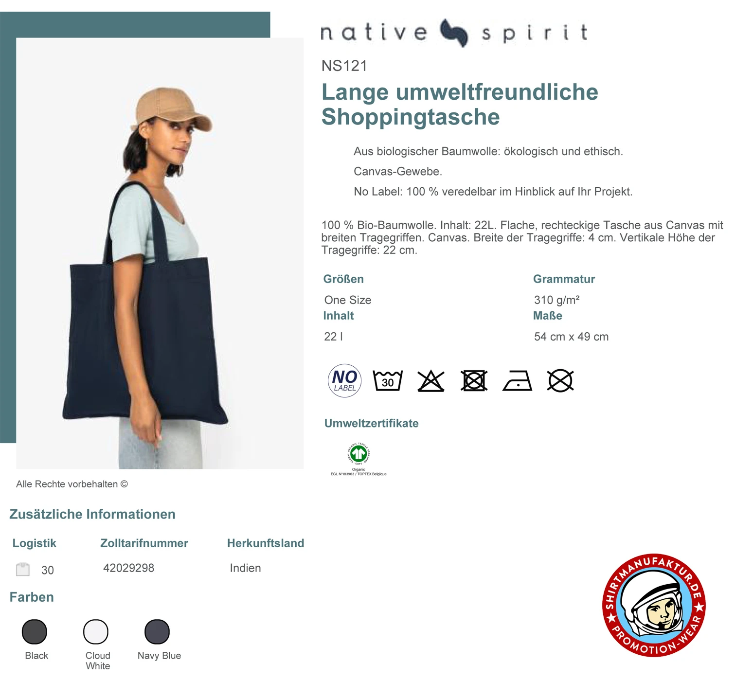 Native Spirit Long Shopping Bag