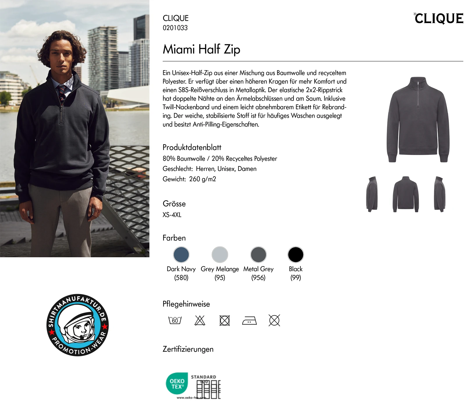 Clique Miami Half Zip