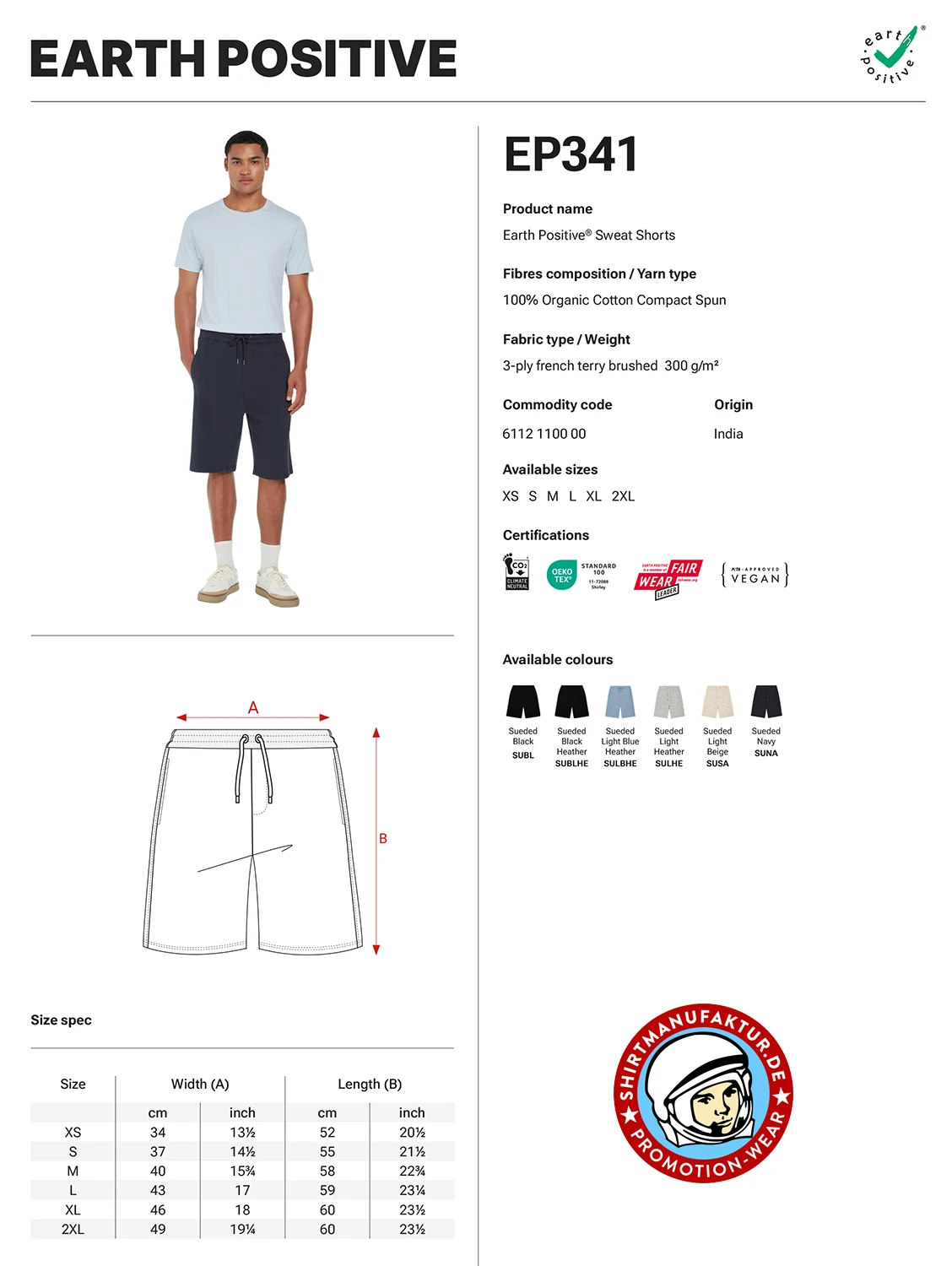 Earth Positive Sweat Shorts