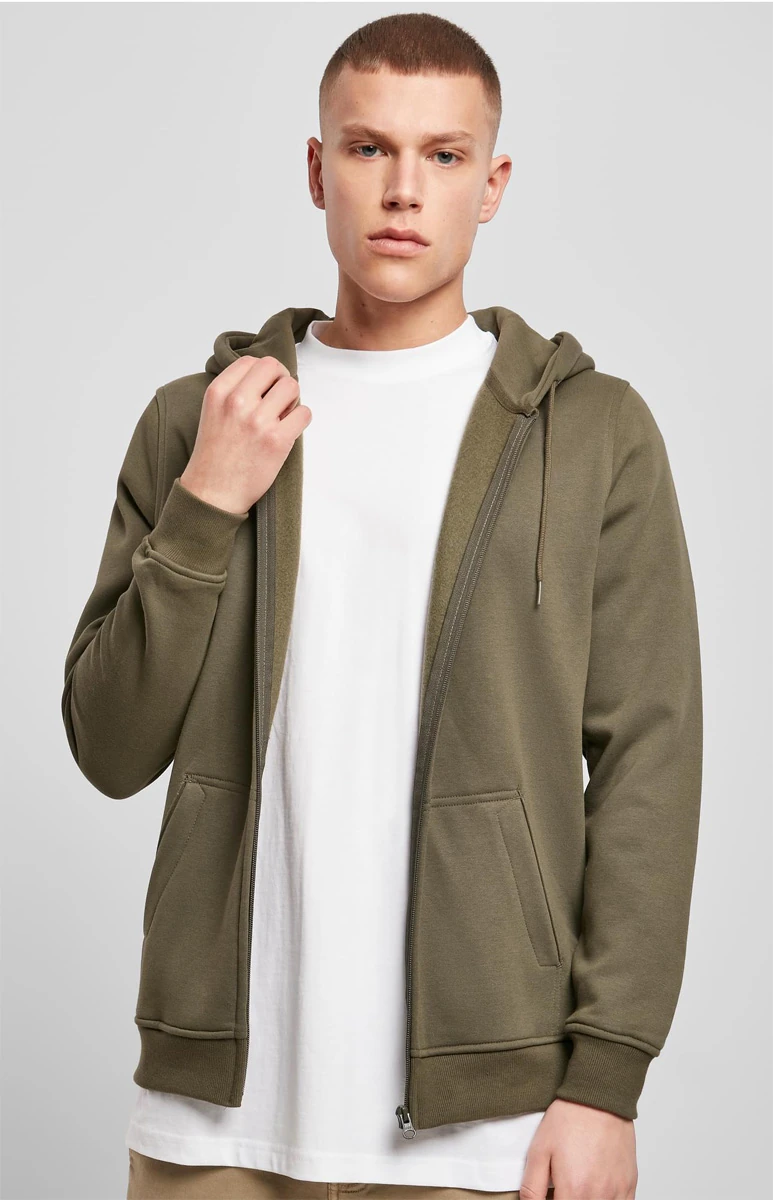 Build Your Brand Heavy Zip Hoody