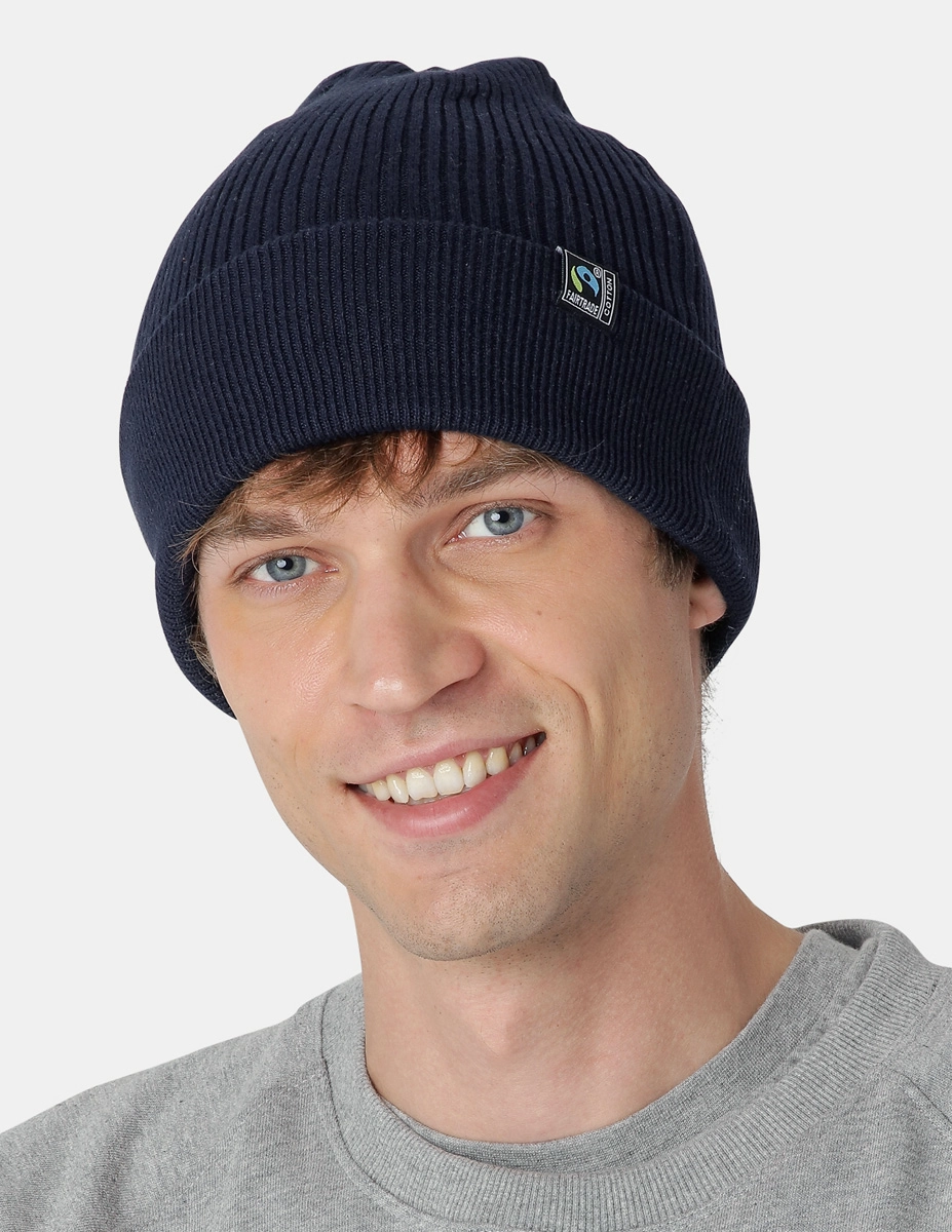 Neutral Mixed Knit Beanie
