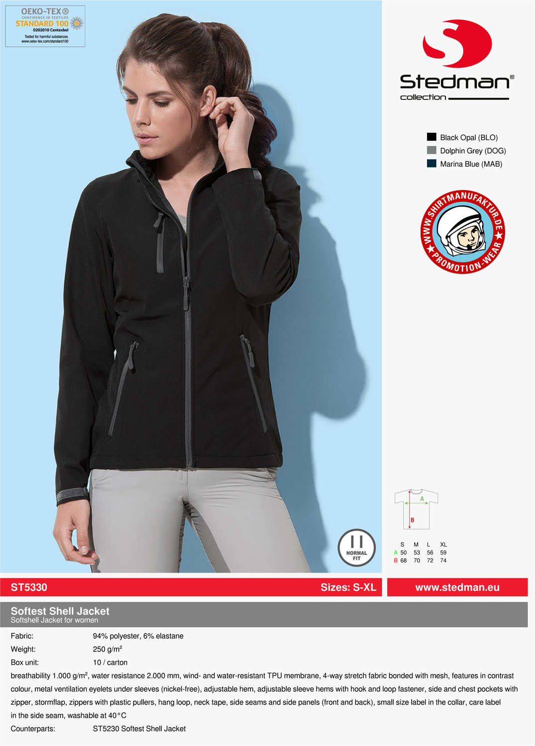 Stedman Women Softest Shell Jacket