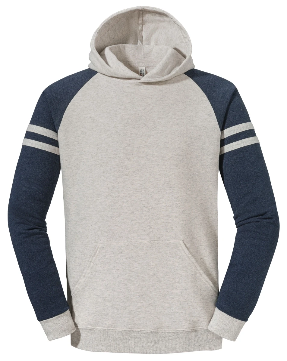 Jerzees Nublend Varsity Colour-Block Hooded Sweatshirt