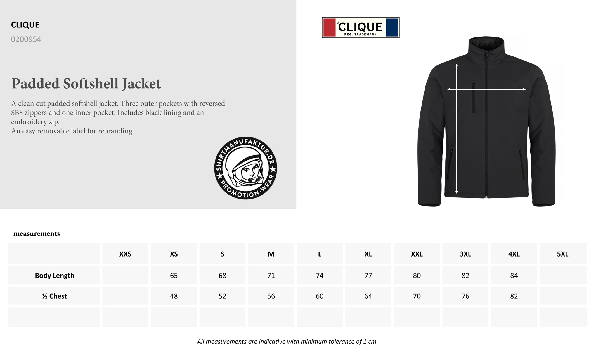 Clique Padded Softshell Jacket
