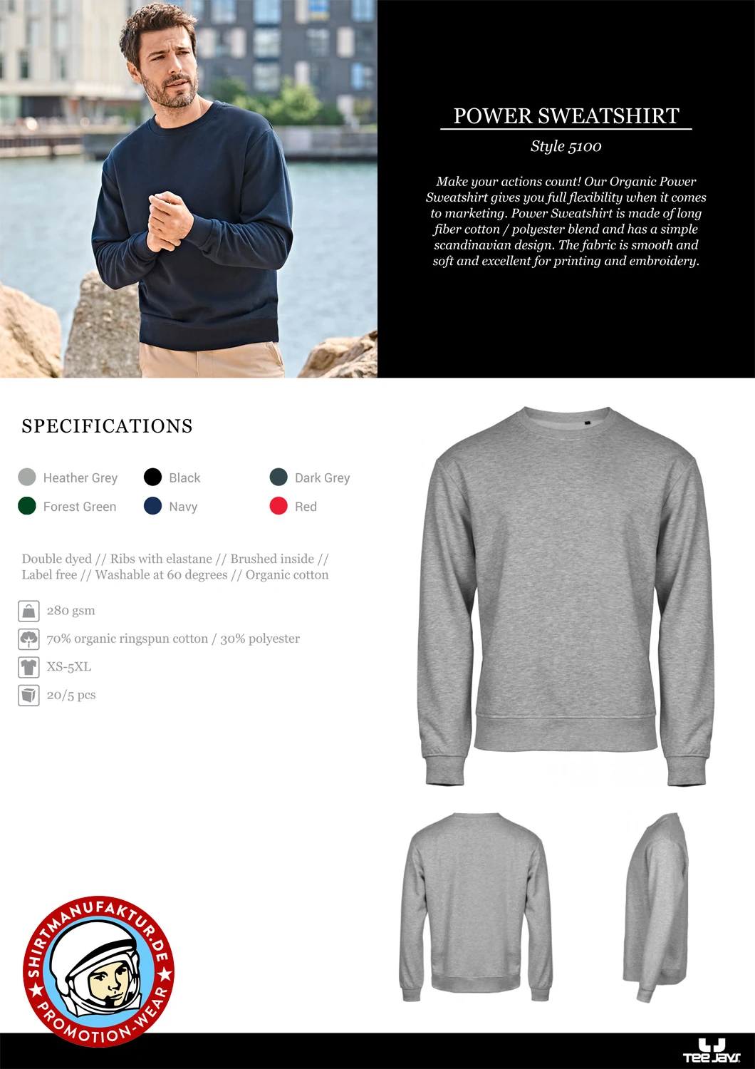 Tee Jays Power Sweatshirt