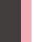 dark grey / tropical pink stripe