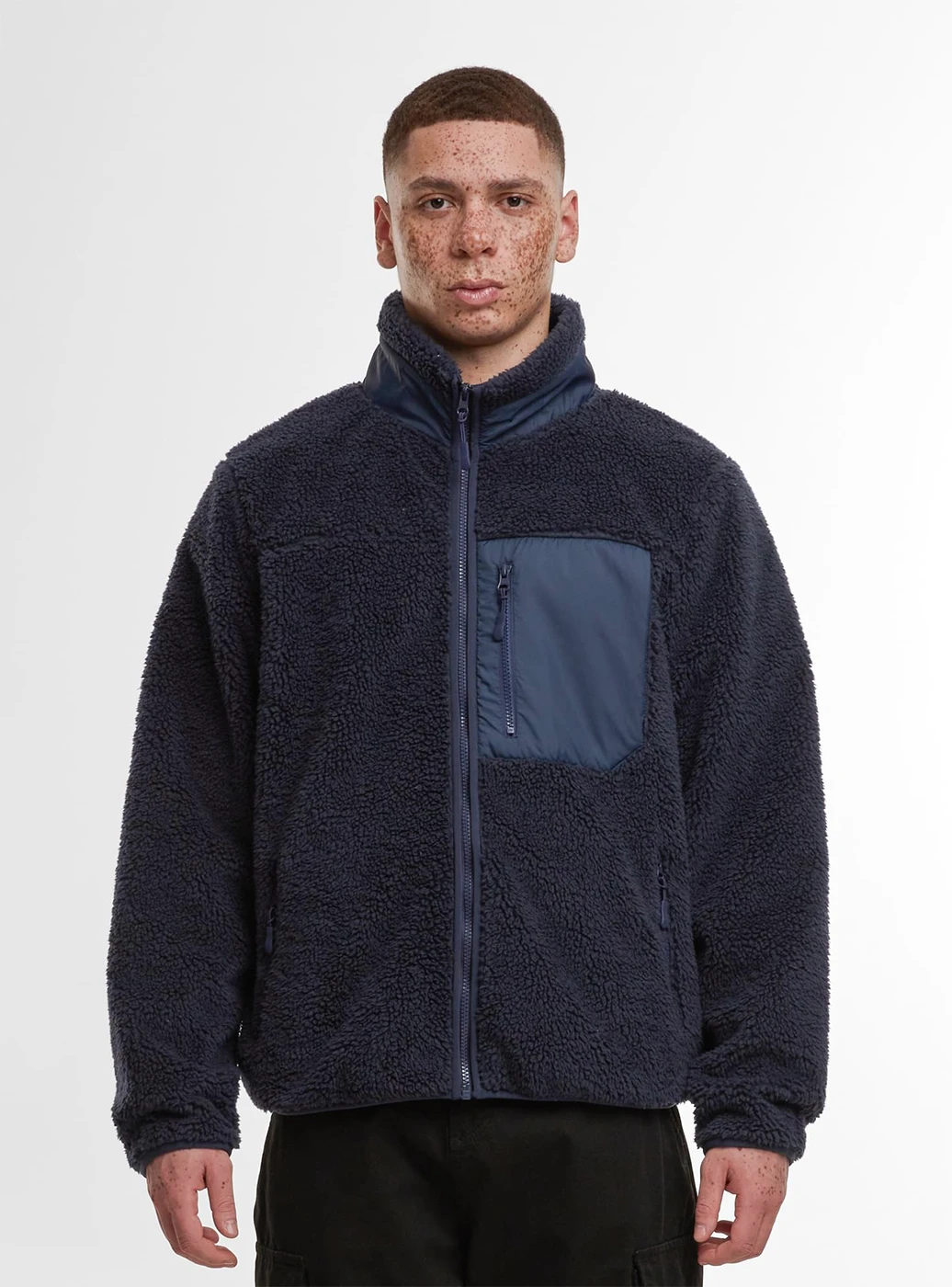 Build Your Brand Bonded Sherpa Jacket