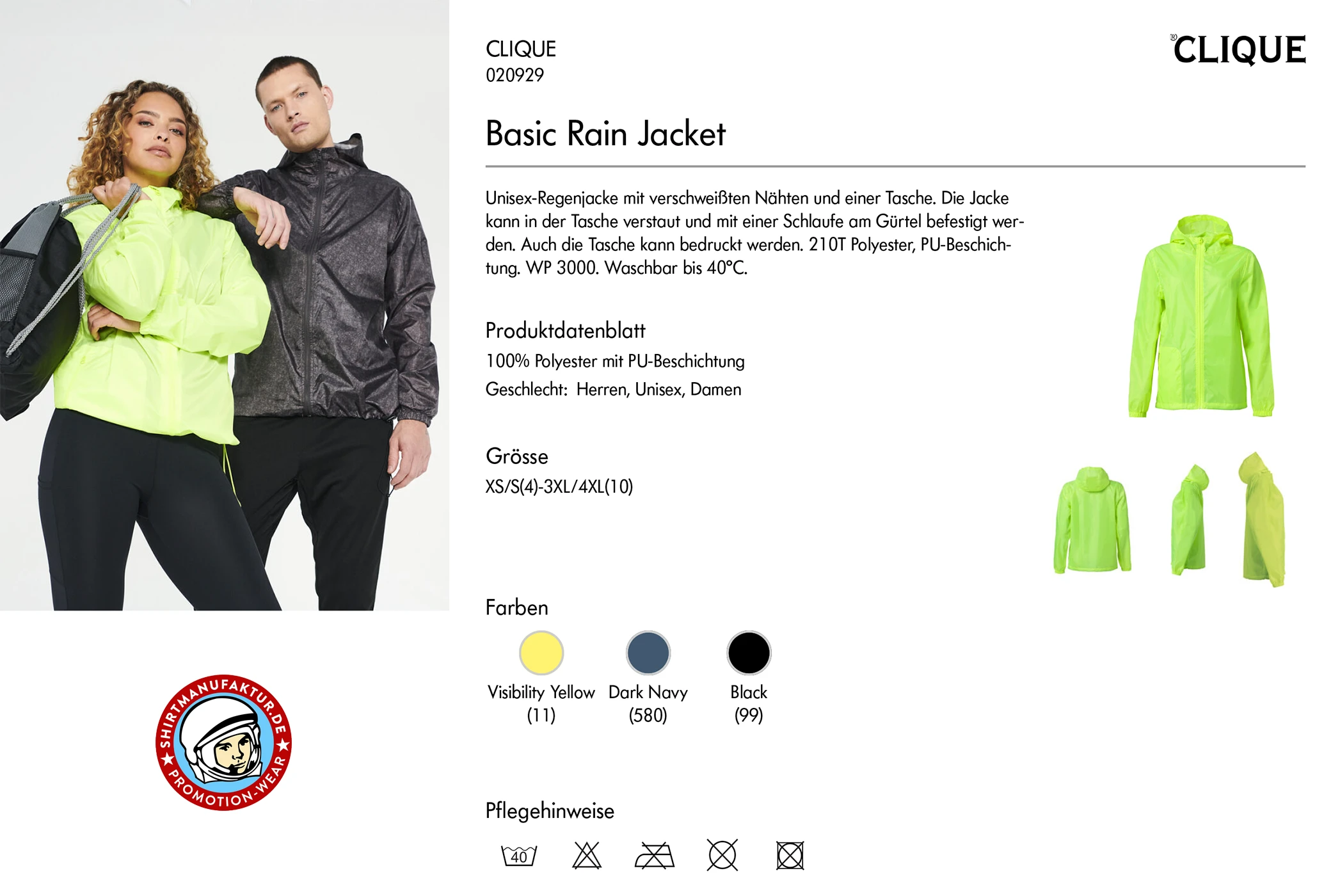 Clique Basic Rain Jacket