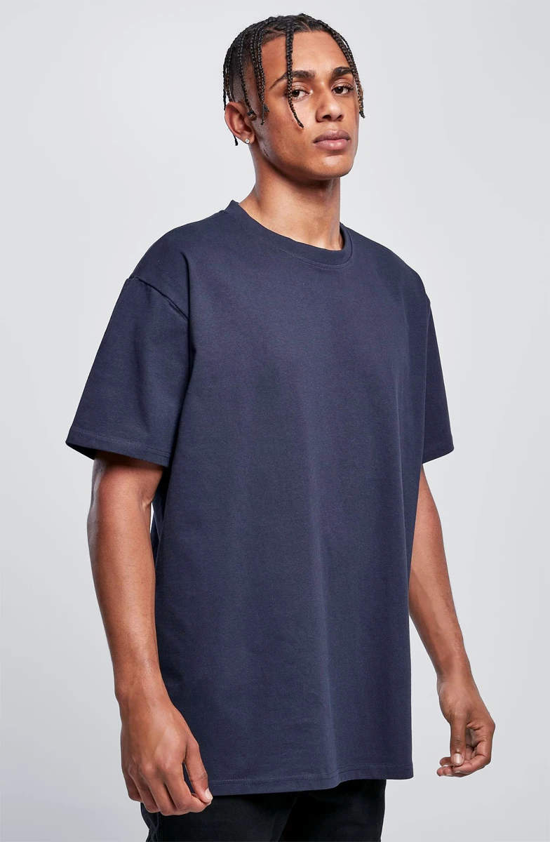 Build Your Brand, Heavy Oversize Tee BY102, navy