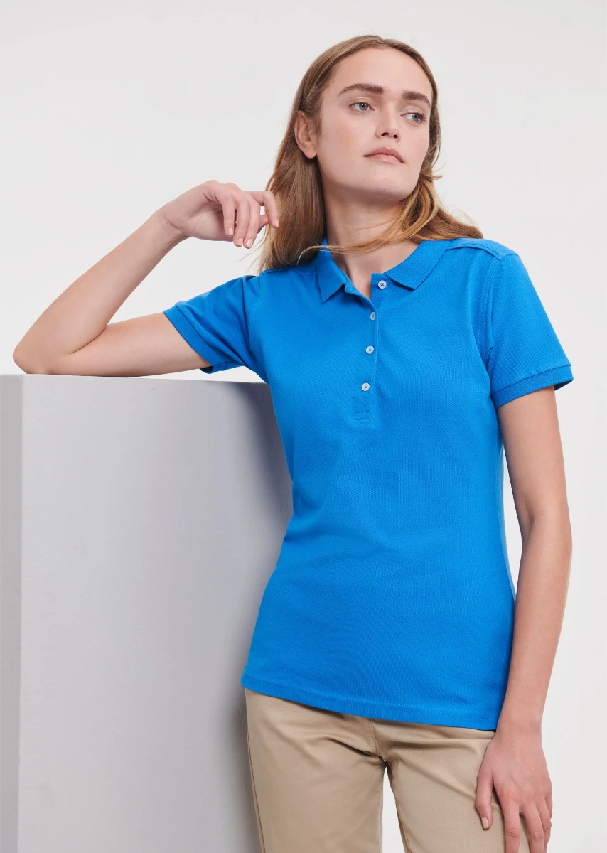 Russell Ladies Stretch Polo