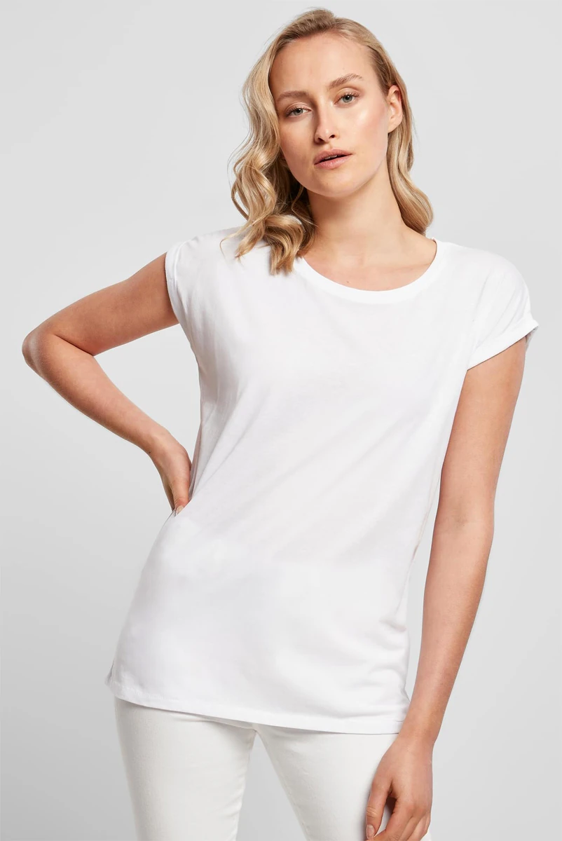 Build Your Brand Ladies Extended Shoulder Tee