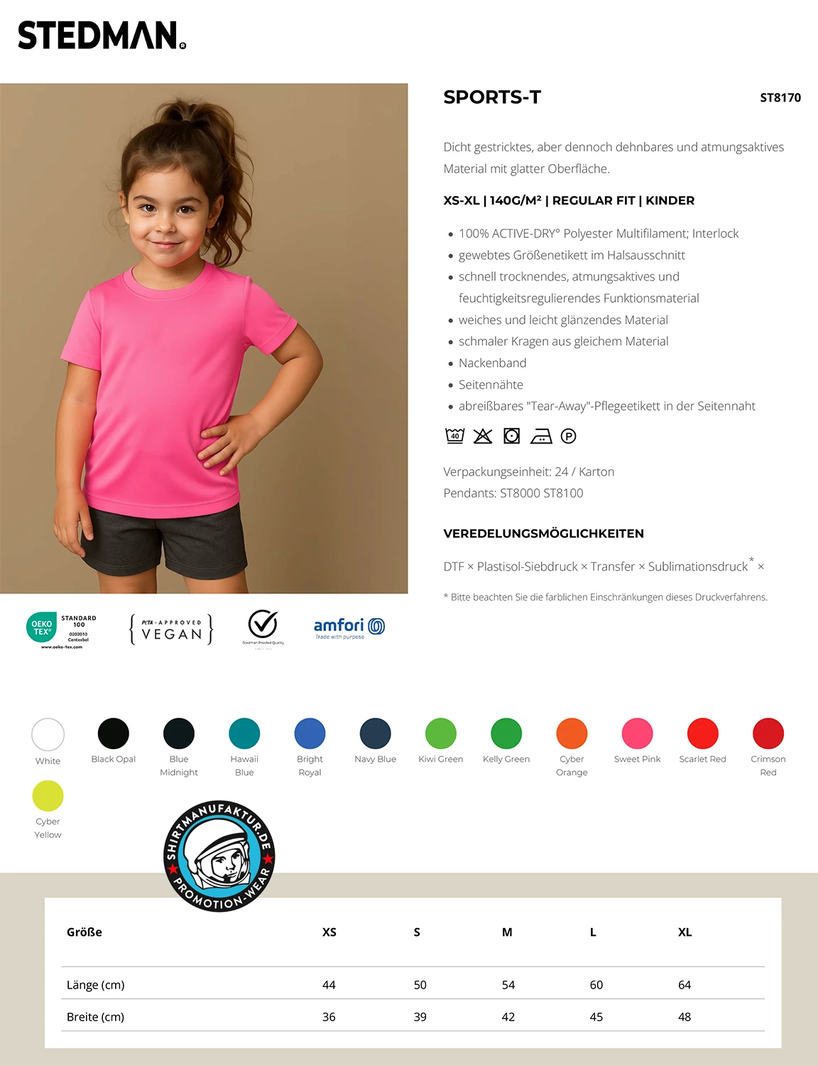 Stedman Kids Sports-T
