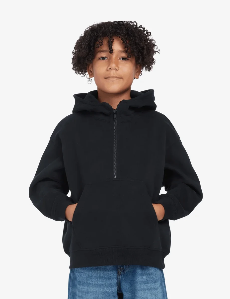Earth Positive Childrens Half Zip Hoodie