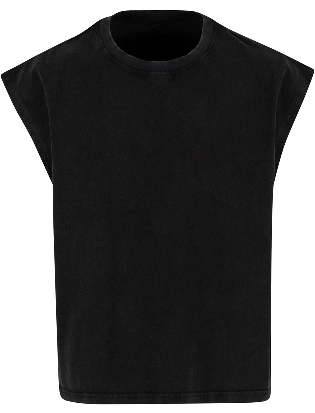 Build Your Brand Vintage Cropped Heavy Sleeveless Tee