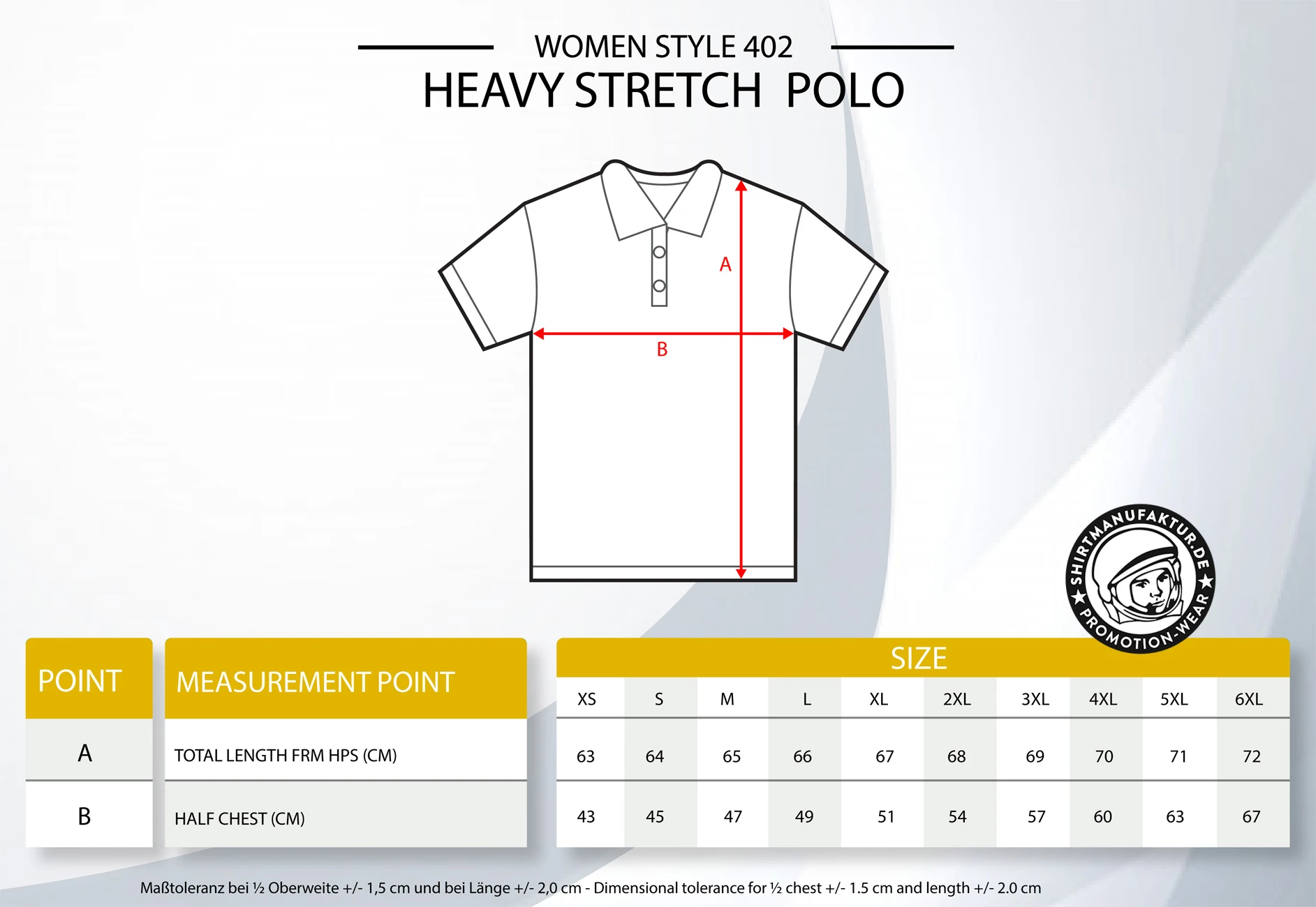 HRM Womens Heavy Stretch Polo