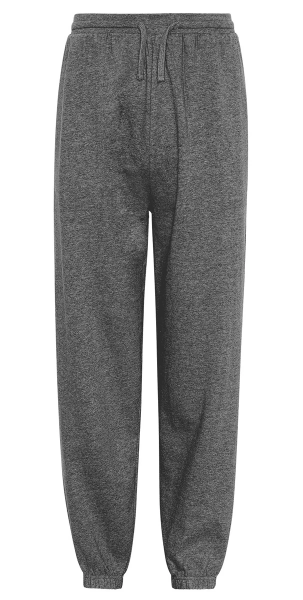 Neutral Unisex Sweatpants With Elastic Cuff