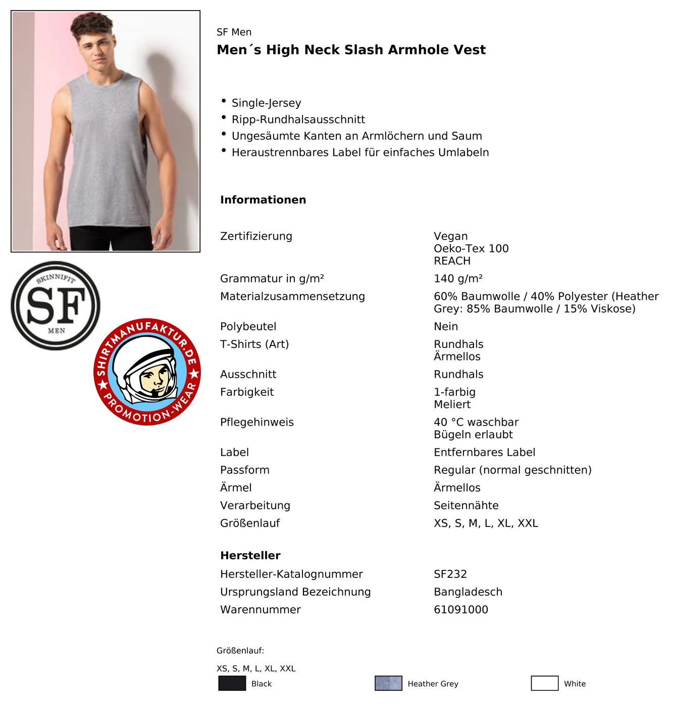 SkinniFit High Neck Slash Armhole Vest
