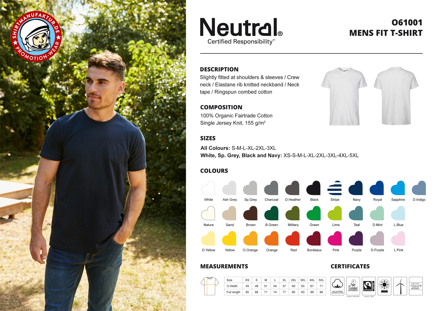 Neutral Mens Fit T-Shirt
