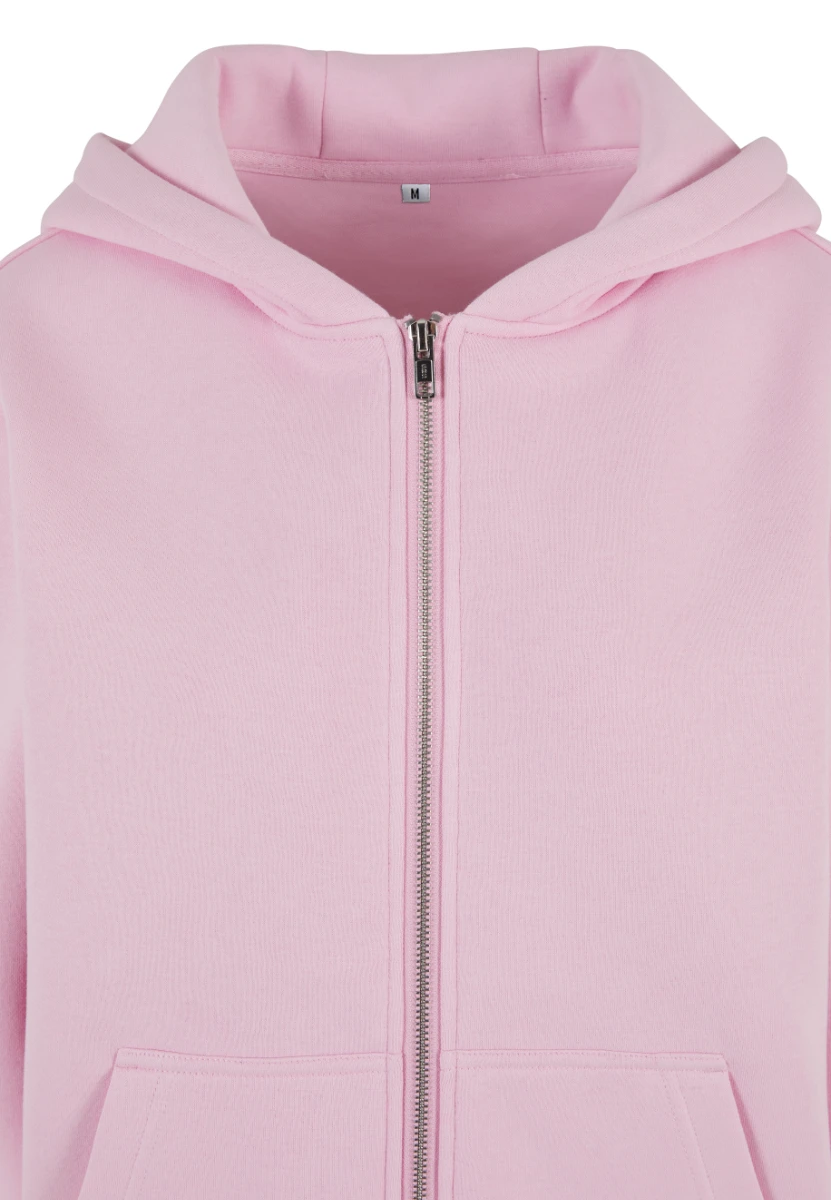 Build Your Brand Ladies Fluffy Zip Hoody