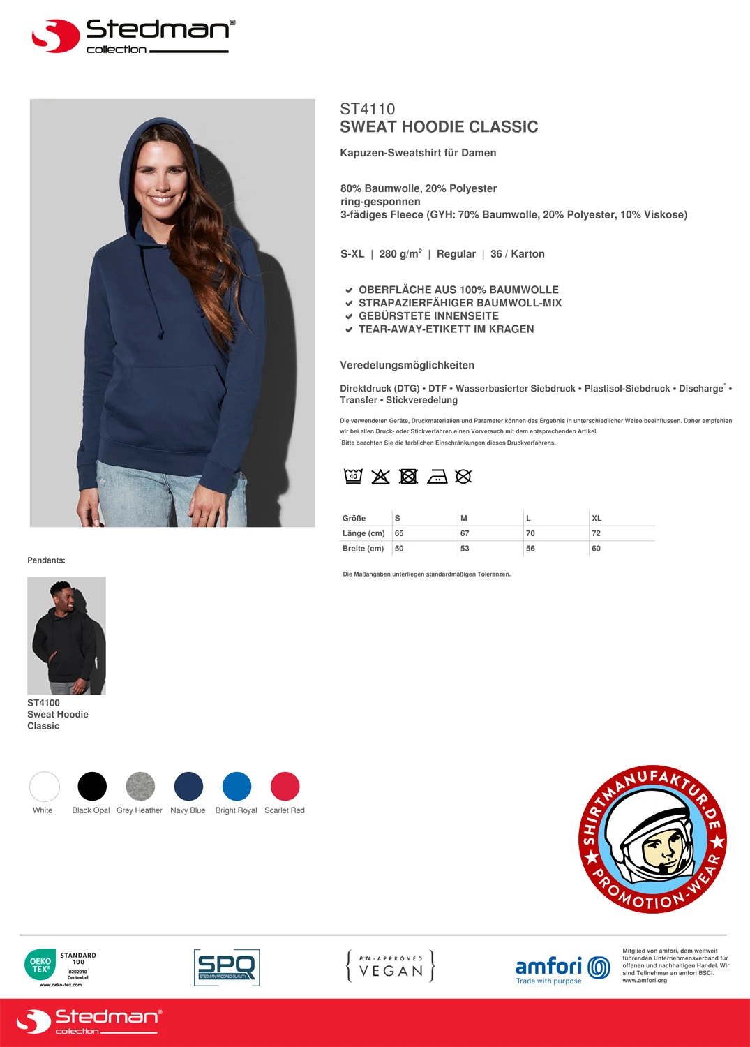 Stedman Women Hoodie Classic