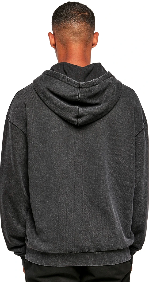 Build Your Brand Acid Washed Oversize Hoody