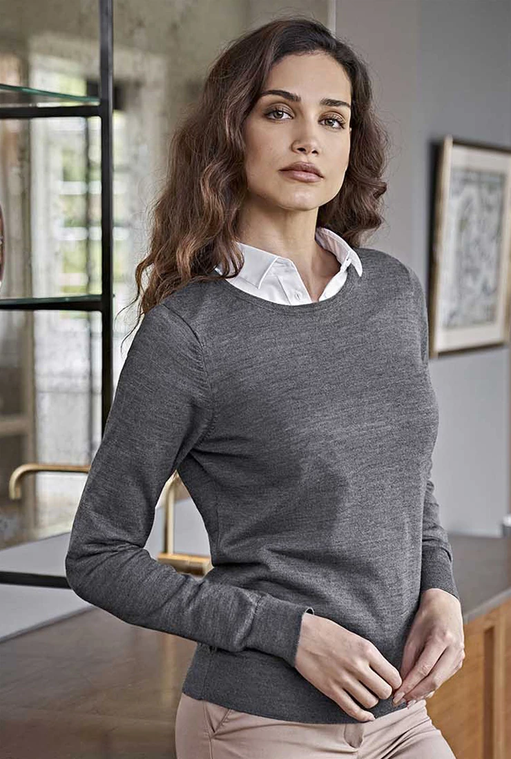 Tee Jays Womens Crew Neck Sweater