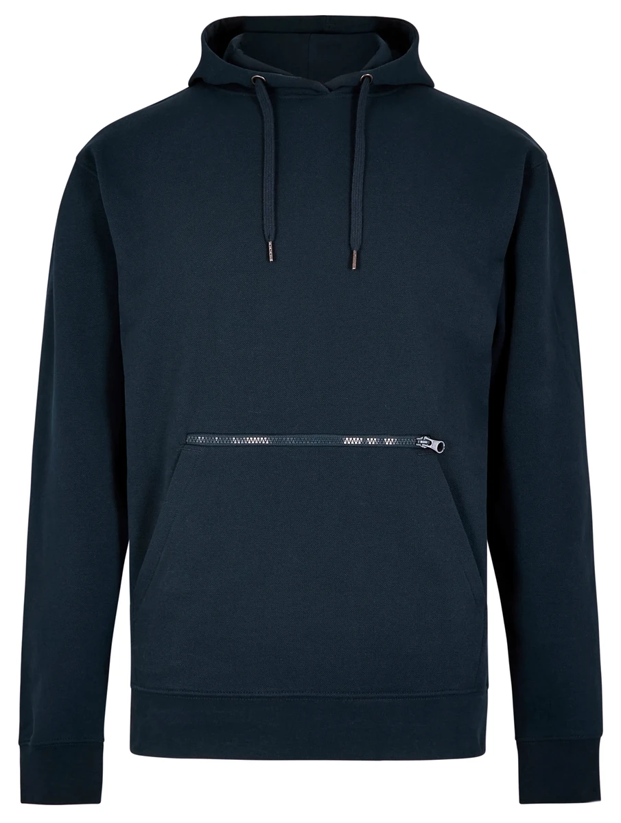 Kustom Kit Regular Fit Pique Hoodie with Zipped Pocket
