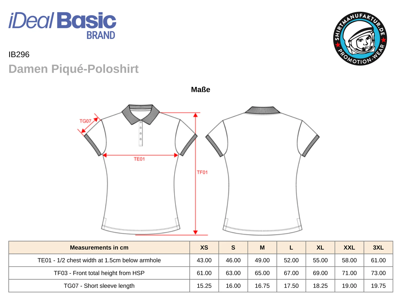 Ideal Basic Ladies Piqué 180 Polo