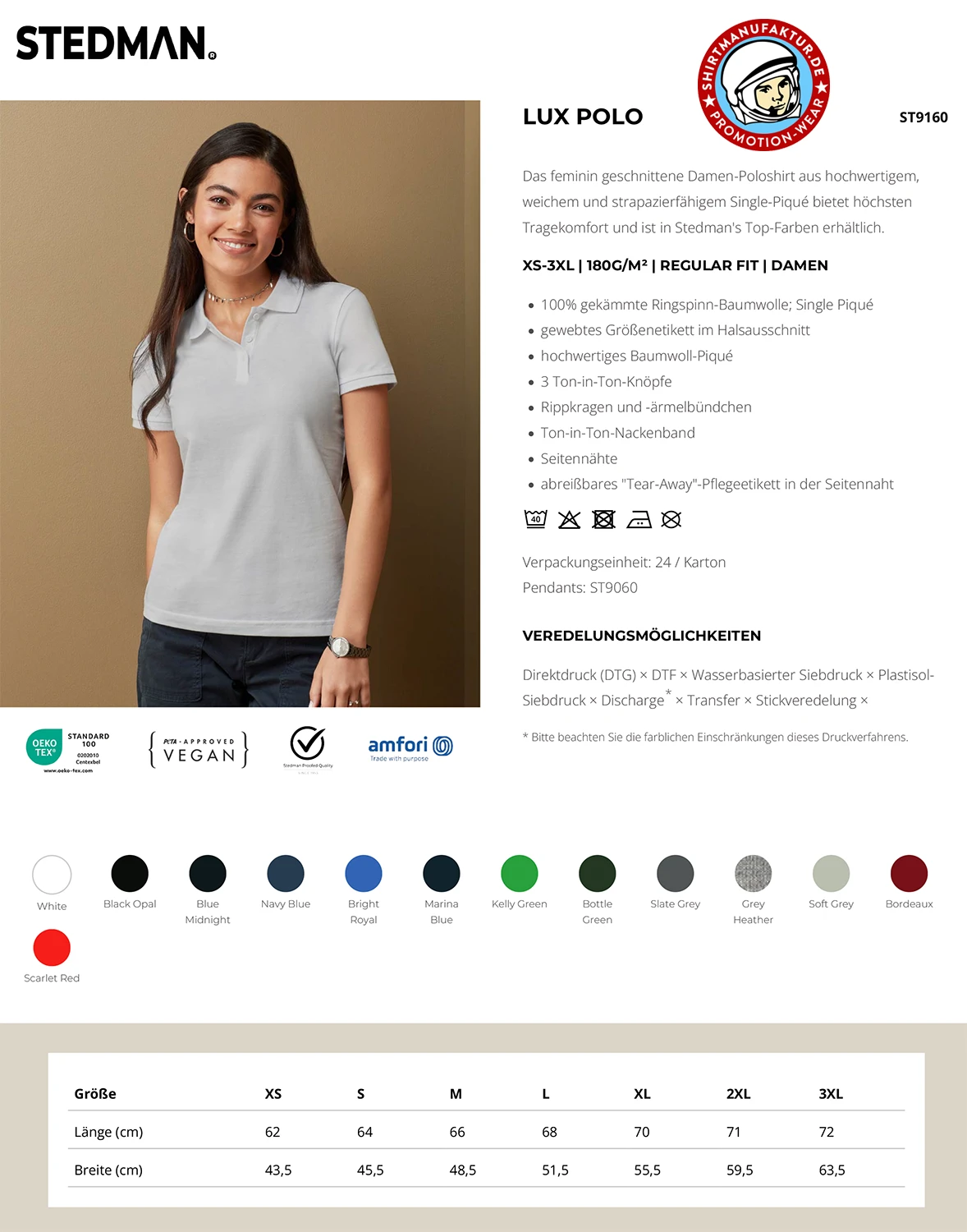 Stedman Womens Lux Polo